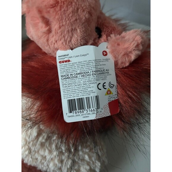 GUND Cozys Lion Plush, Soft Stuffed Animal Toy - Picture 6 of 7